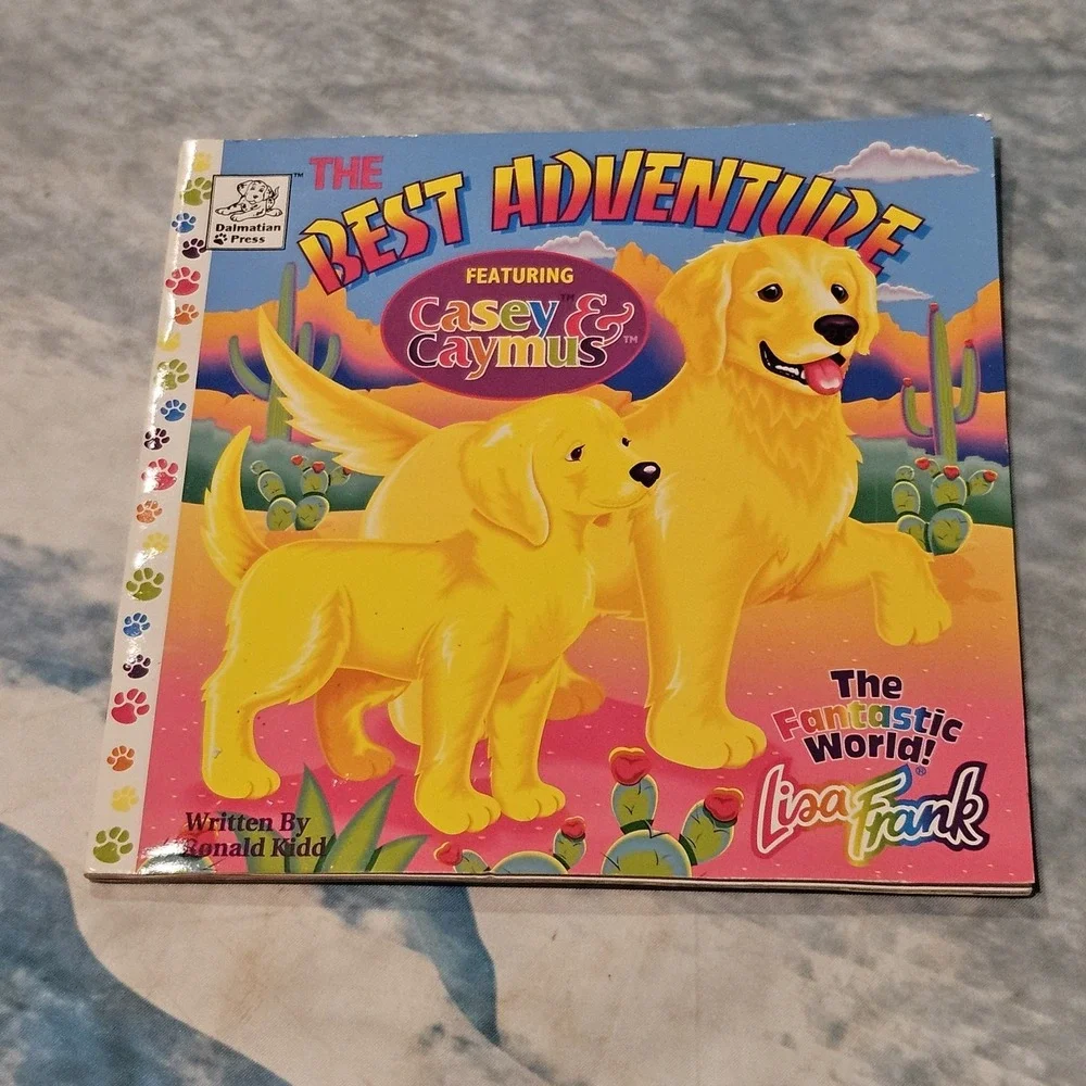 Vintage Lisa Frank The Best Adventure Casey & Caymus Kids Book 1997